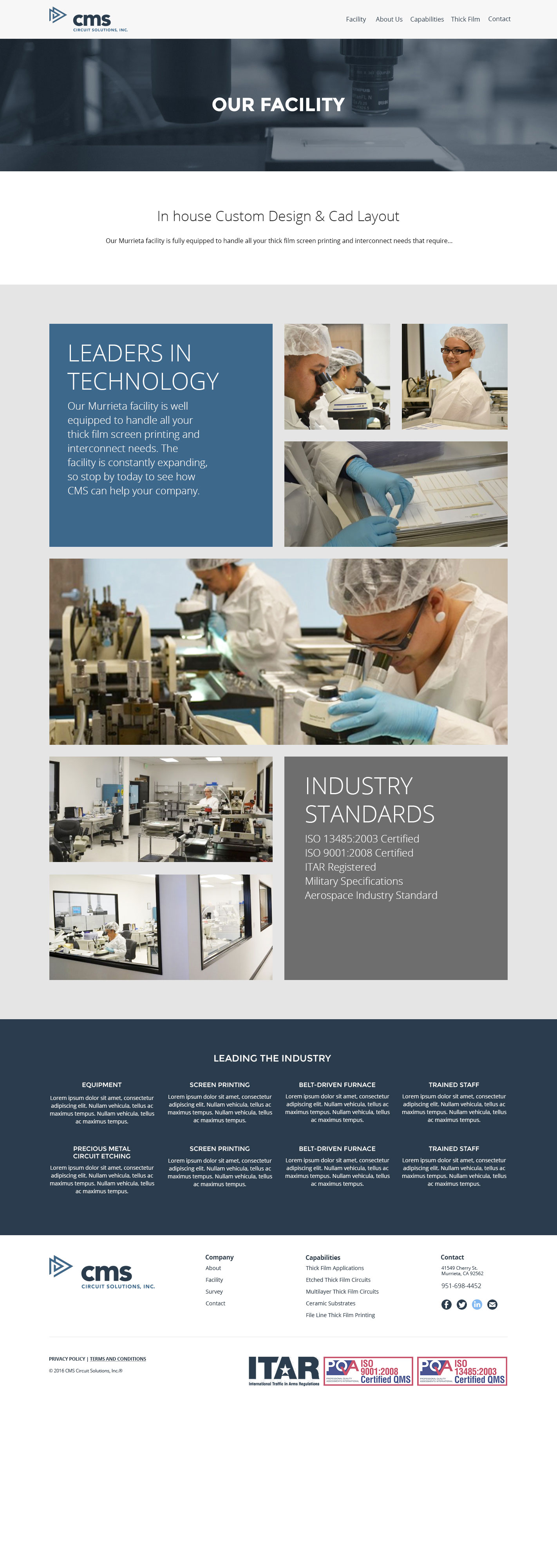 creative photography studio CMS facility