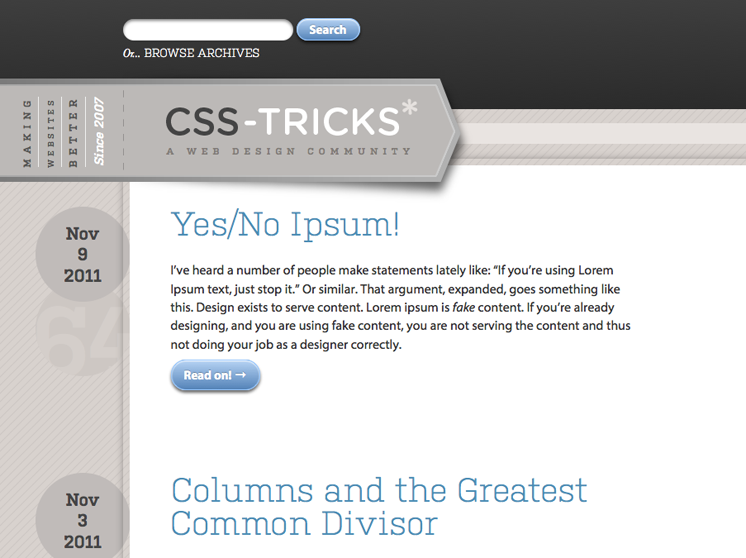 Css Tricks responsive web deign layout