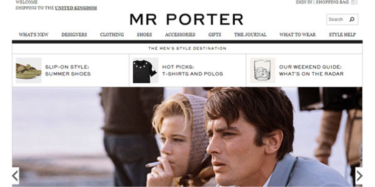 Eye-Catching Graphics on MrPorter.com