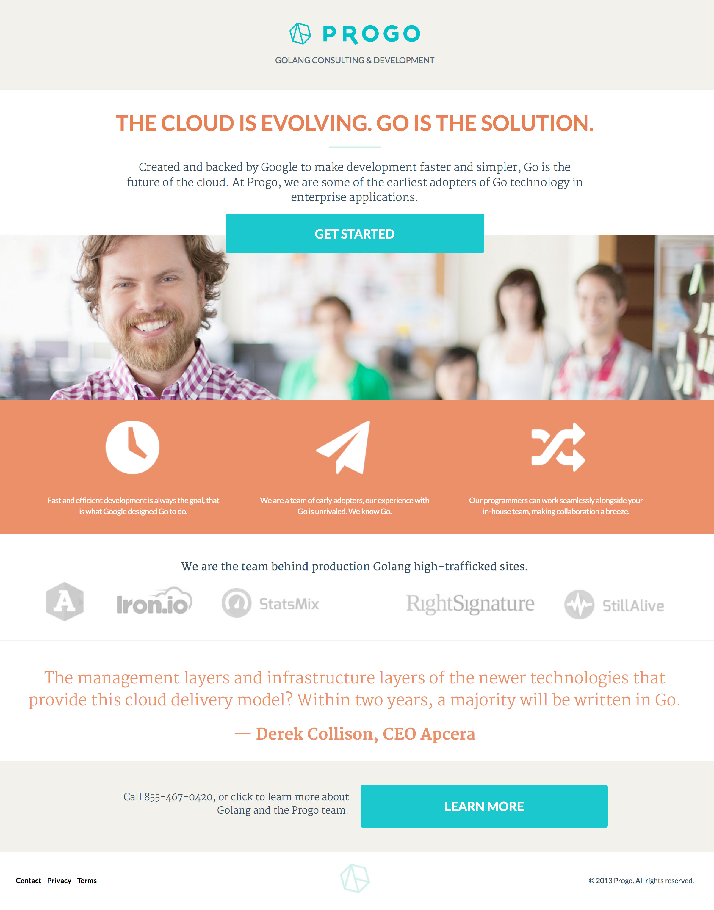 responsive landing page