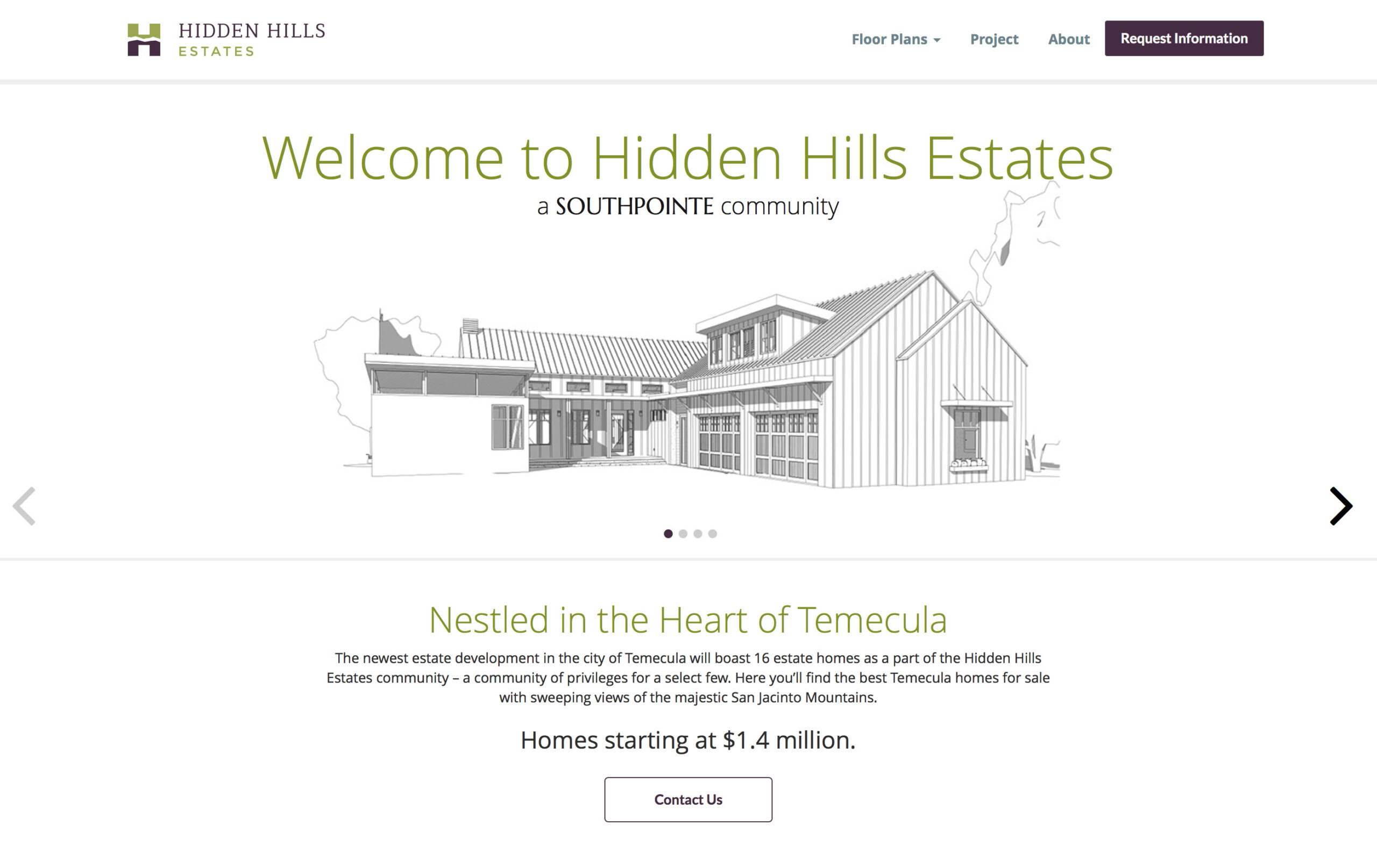 Hidden Hills Temecula Website Development