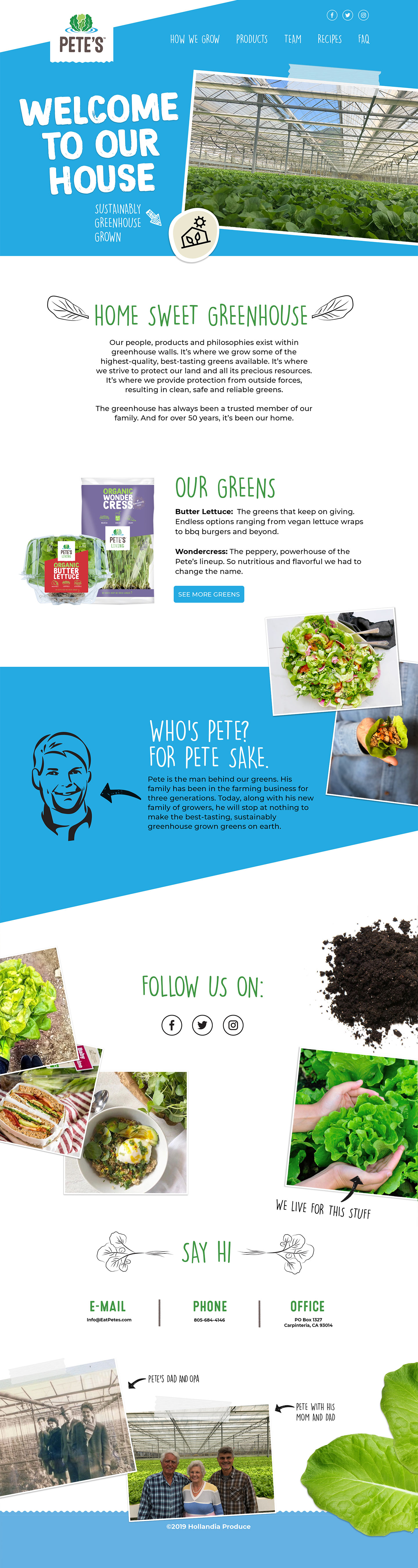 Pete's Living - eatpetes.com - Website Redesign Santa Barbara CA